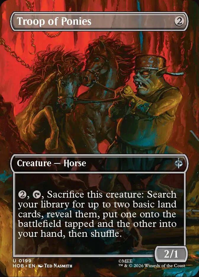 Troop of Ponies, The Hobbit Card Art