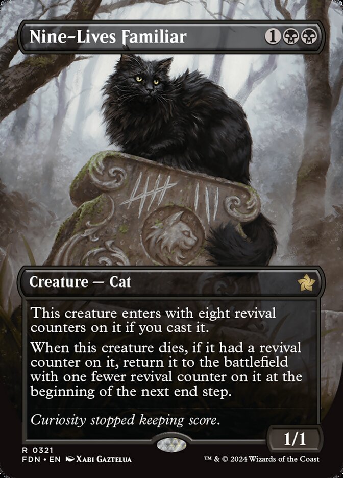 Nine-Lives Familiar, Foundations Card Art