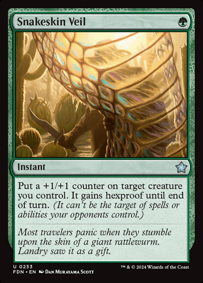 Snakeskin Veil, Foundations Card Art