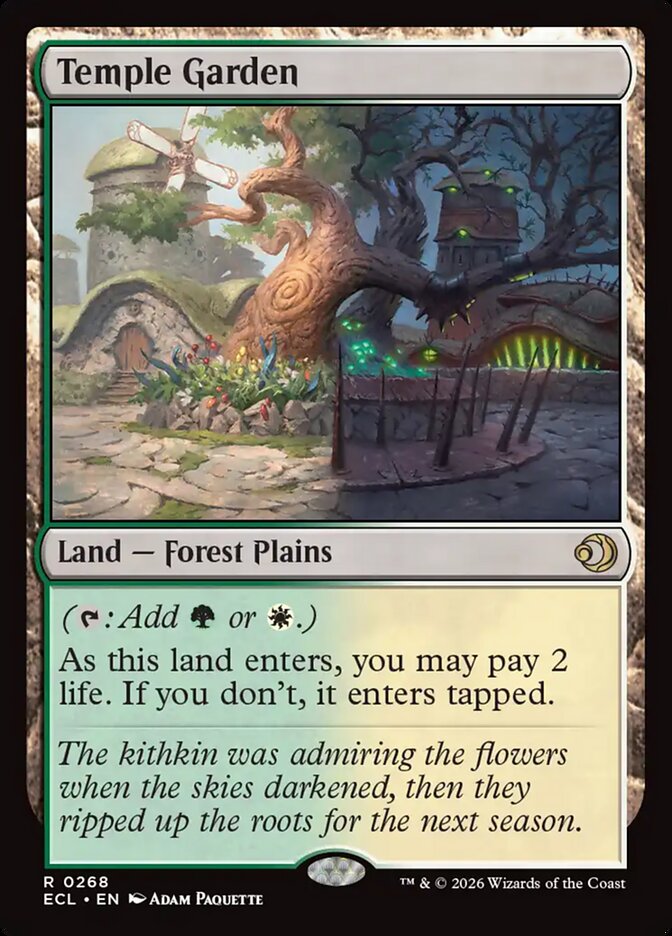 Temple Garden, Lorwyn Eclipsed Card Art