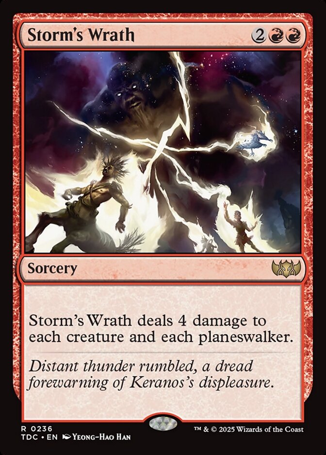 Storm's Wrath, Tarkir: dragonstorm commander Card Art