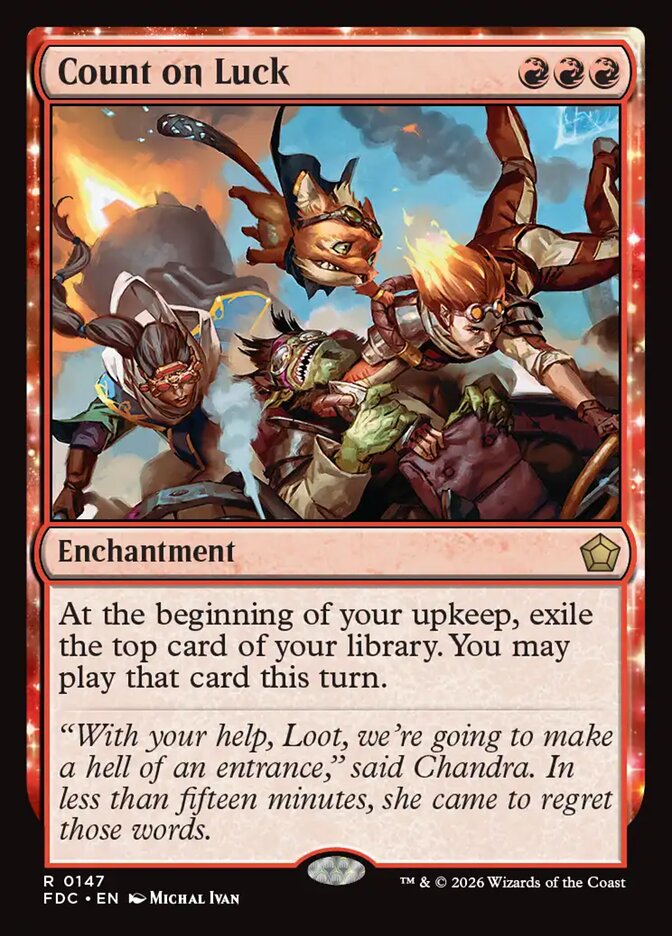 Count on Luck, Foundations Commander Card Art