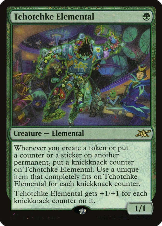 Tchotchke Elemental, Unfinity Card Art