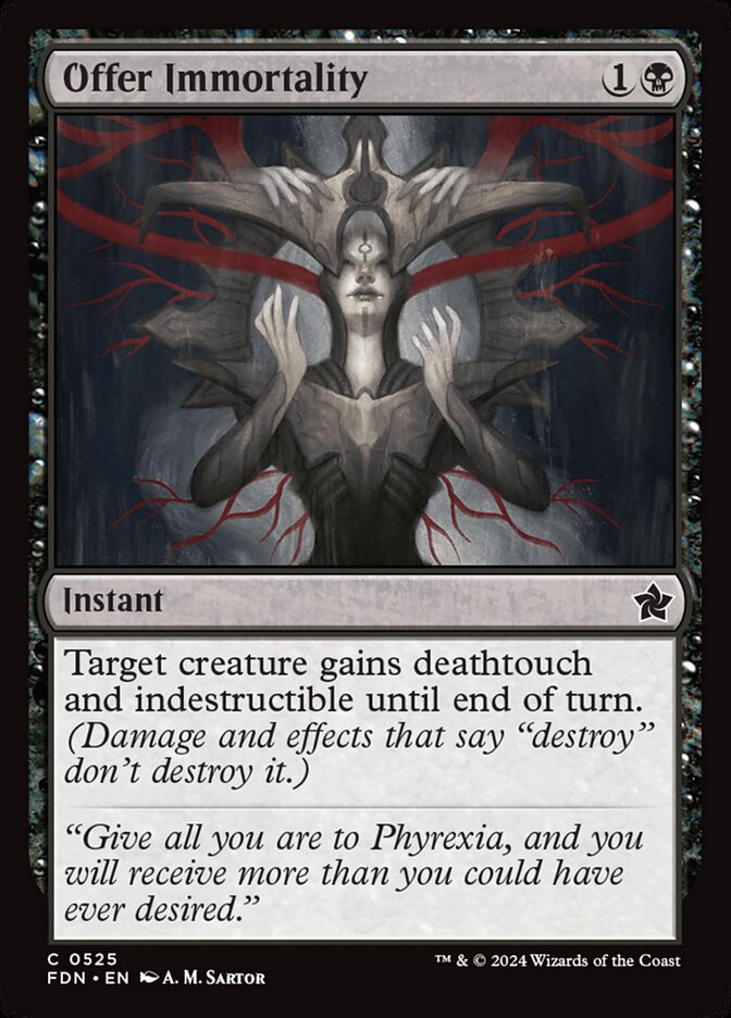 Offer Immortality, Foundations Card Art