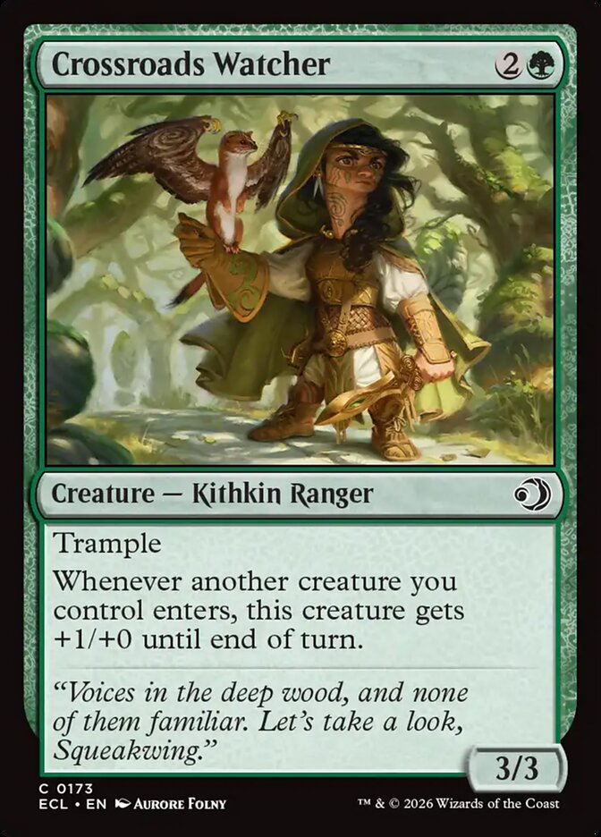 Crossroads Watcher, Lorwyn Eclipsed Card Art