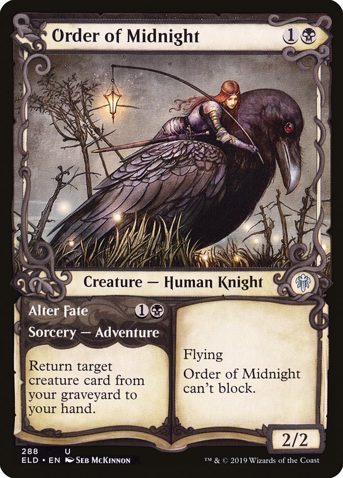 Order of Midnight // Alter Fate, Throne Of Eldraine Card Art
