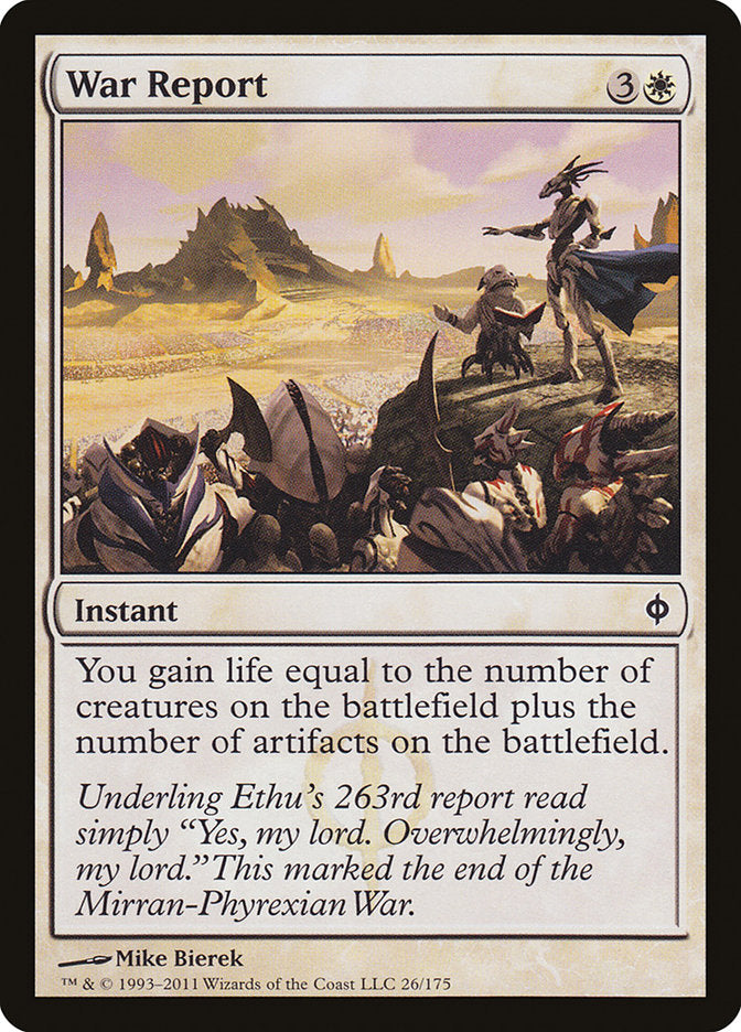 War Report, New Phyrexia Card Art