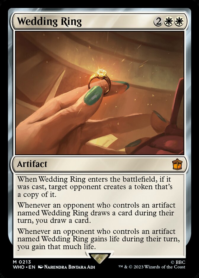 Wedding Ring, Doctor Who Card Art