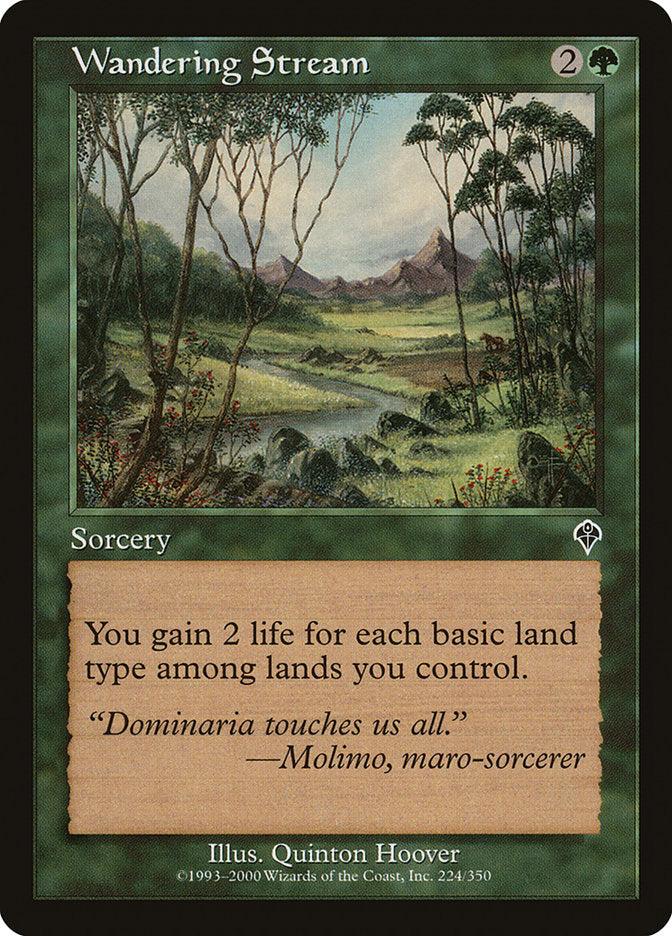 Wandering Stream, Invasion Card Art
