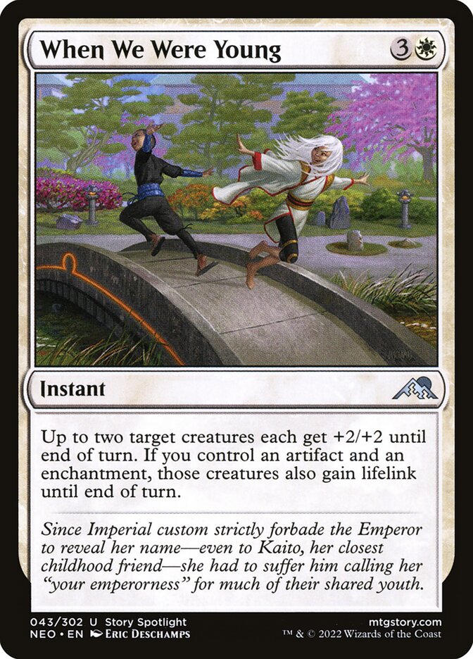 When We Were Young, Kamigawa: neon dynasty Card Art