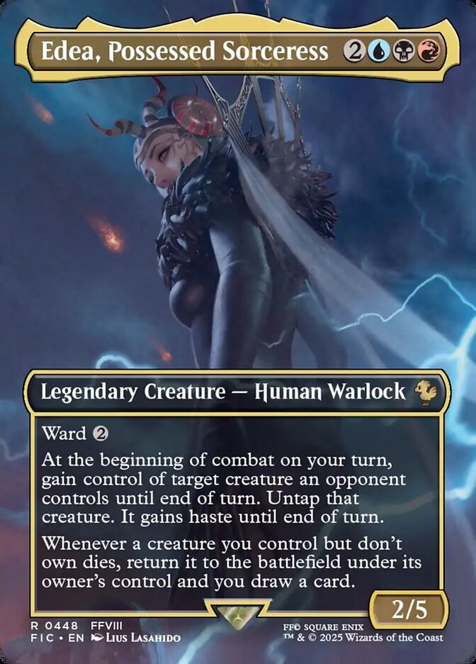 Edea, Possessed Sorceress, Final Fantasy Commander Card Art