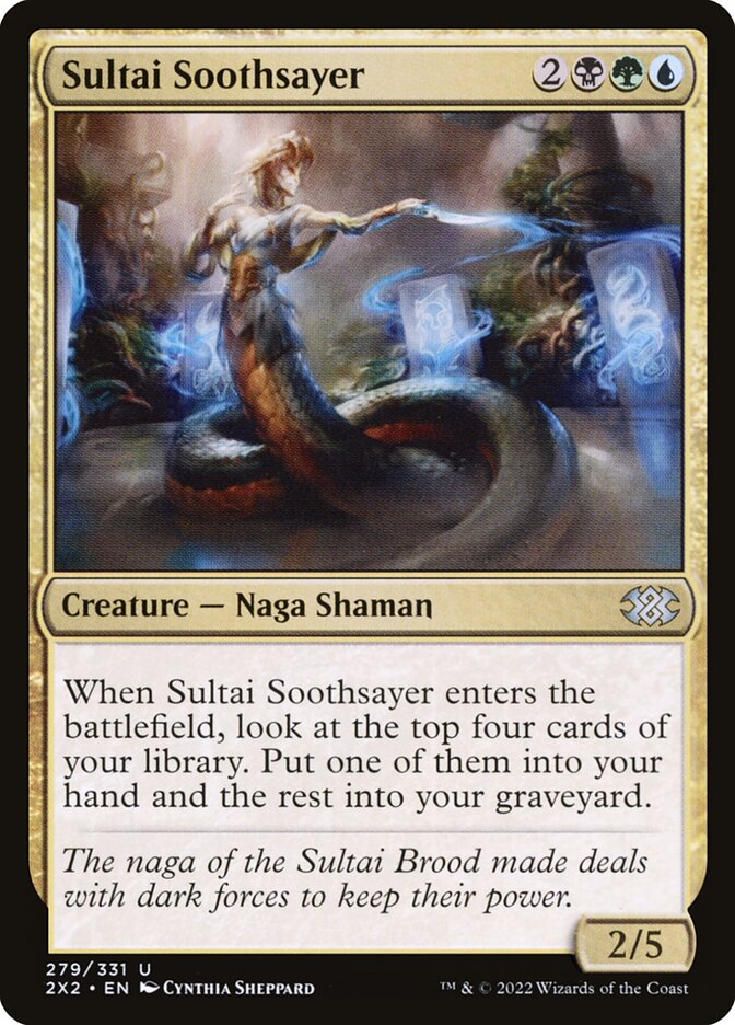 Sultai Soothsayer, Double masters 2022 Card Art