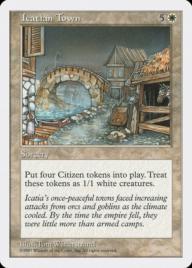 Icatian Town, Fifth edition Card Art