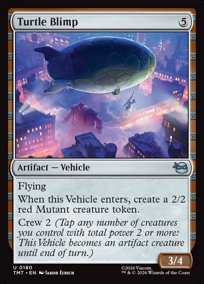 Turtle Blimp, Teenage Mutant Ninja Turtles Card Art