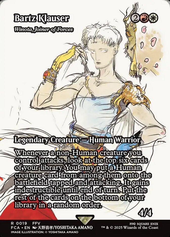Winota, Joiner of Forces, Final fantasy: through the ages Card Art