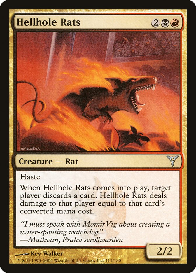 Hellhole Rats, Dissension Card Art