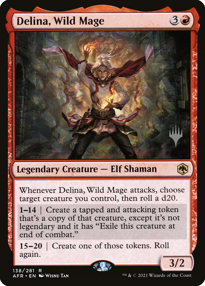 Delina, Wild Mage, Adventures in the forgotten realms promos Card Art