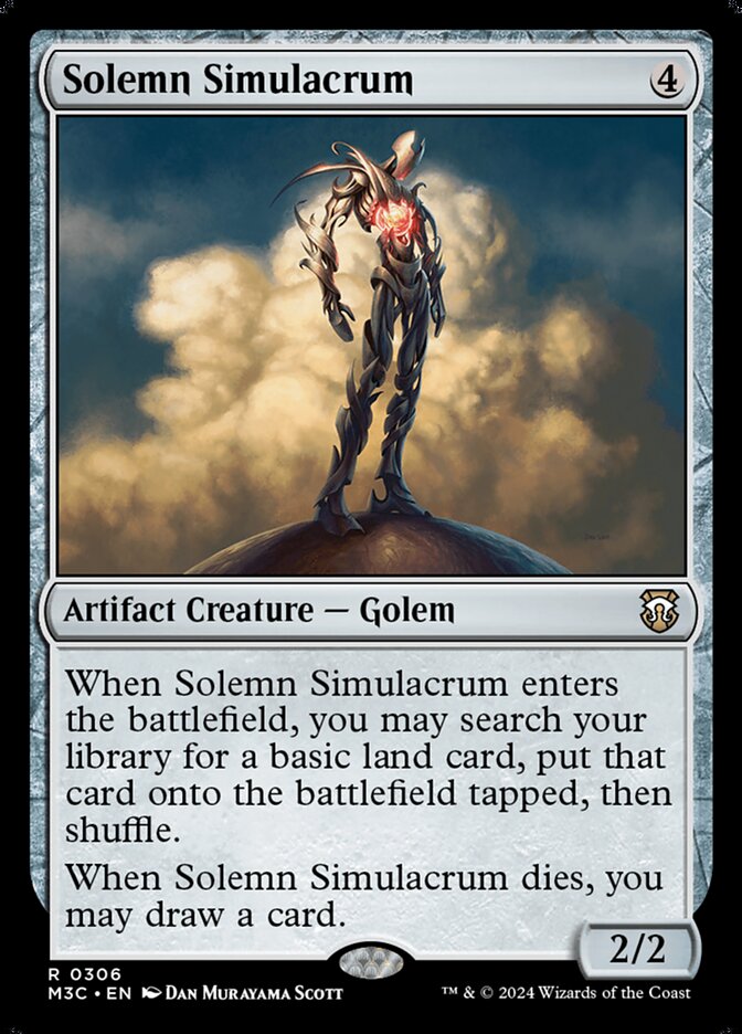 Solemn Simulacrum, Modern horizons 3 commander Card Art