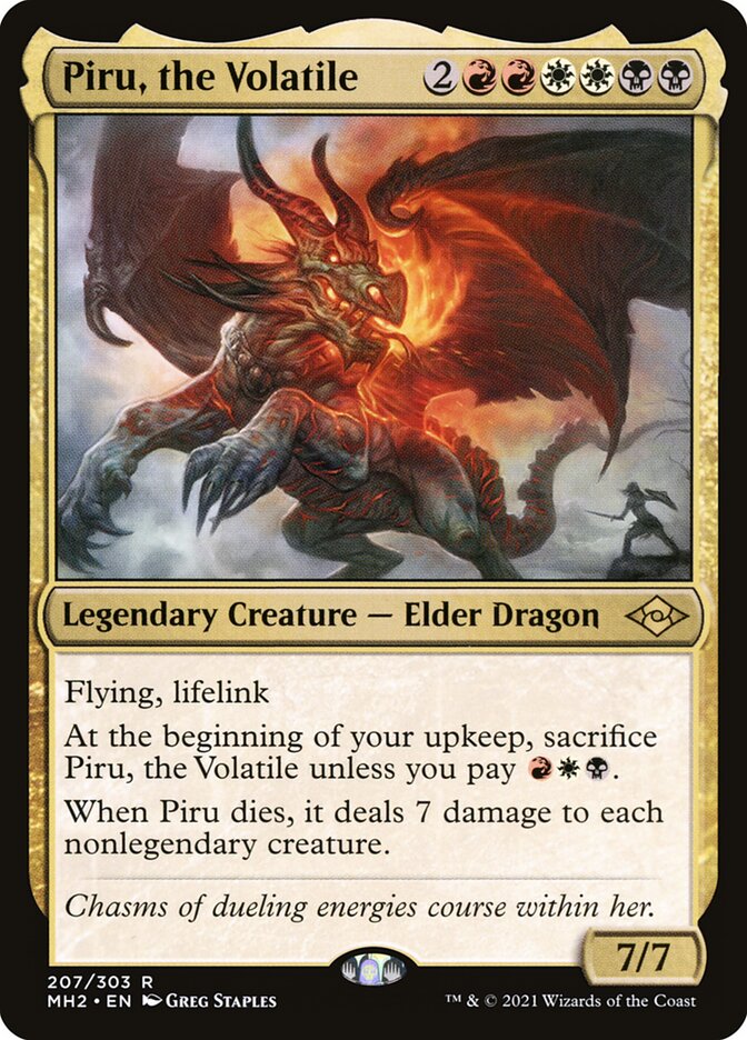 Piru, the Volatile, Modern horizons 2 Card Art