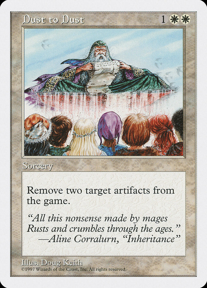 Dust to Dust, Fifth edition Card Art