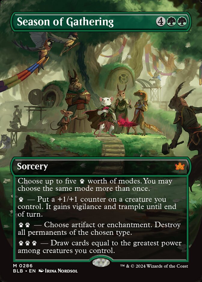 Season of Gathering, Bloomburrow Card Art