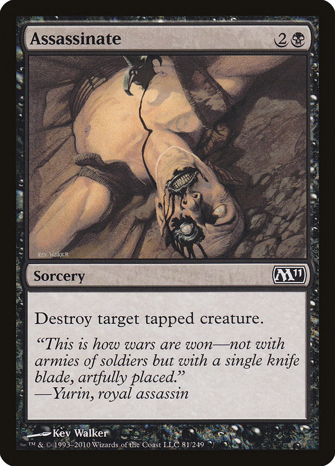 Assassinate, Magic 2011 Card Art