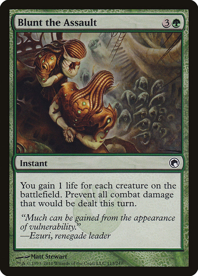Blunt the Assault, Scars of mirrodin Card Art