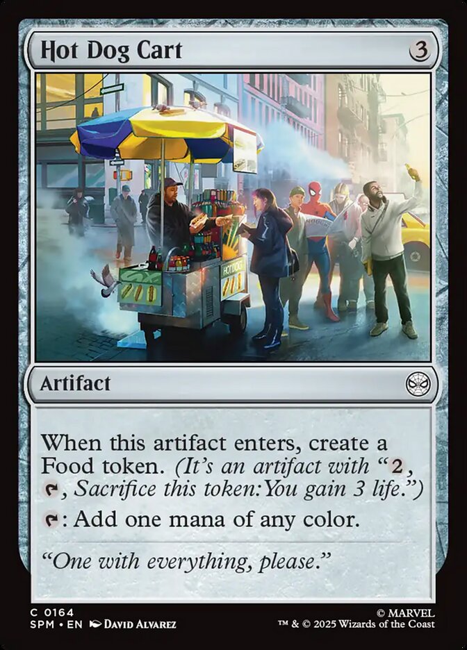 Hot Dog Cart, Marvel'S Spider-Man Card Art