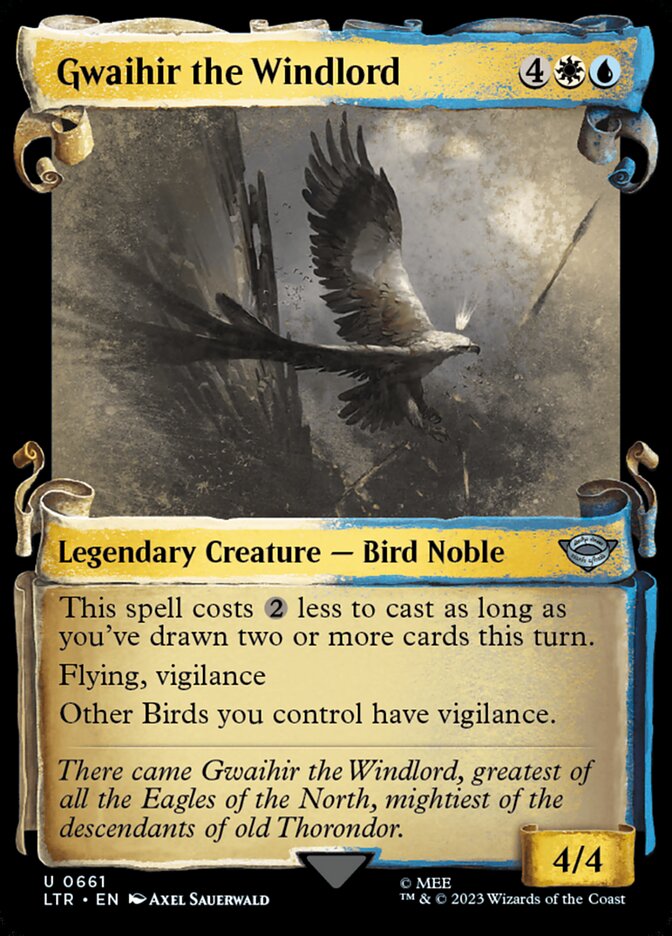 Gwaihir the Windlord, The lord of the rings: tales of middle-earth Card Art