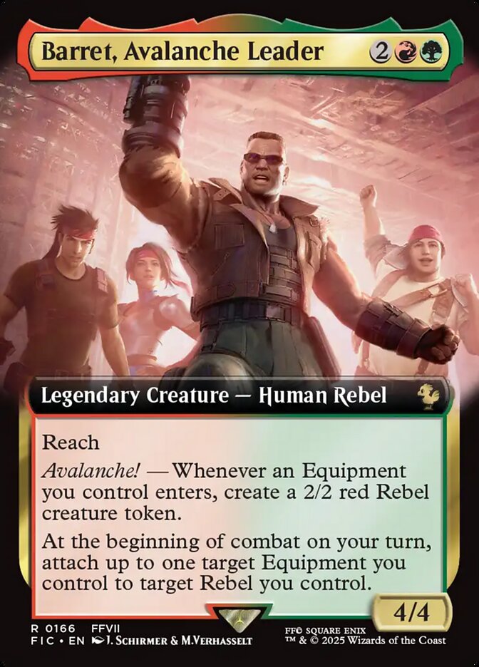 Barret, Avalanche Leader, Final Fantasy Commander Card Art