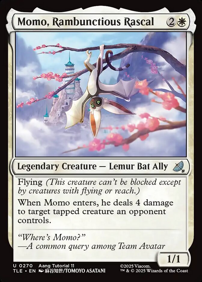 Momo, Rambunctious Rascal, Avatar: The Last Airbender Eternal Card Art