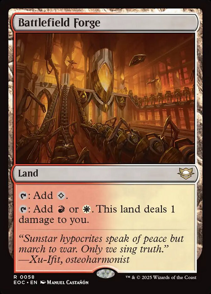 Battlefield Forge, Edge Of Eternities Commander Card Art
