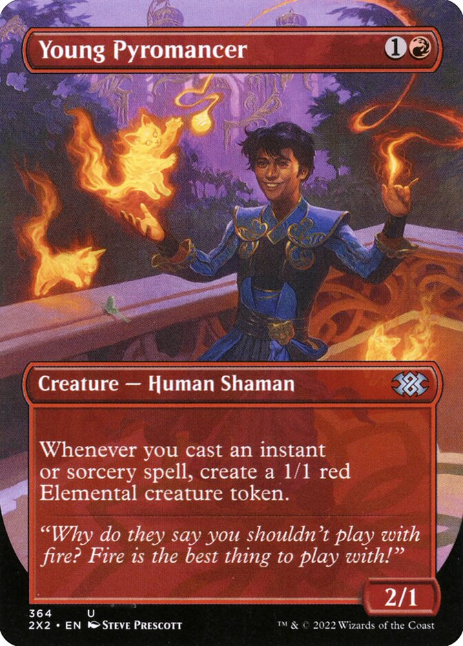 Young Pyromancer, Double Masters 2022 Card Art