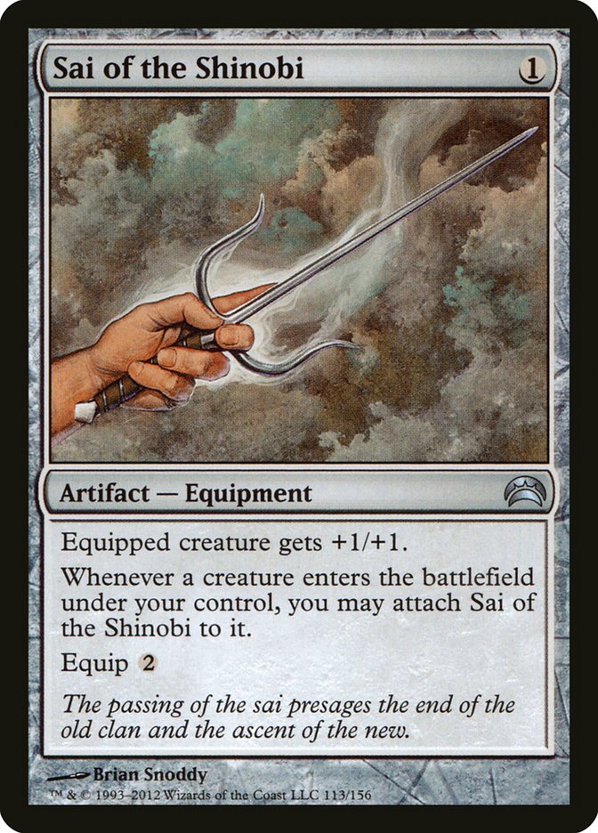 Sai of the Shinobi, Planechase 2012 Card Art