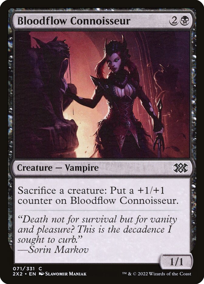 Bloodflow Connoisseur, Double Masters 2022 Card Art