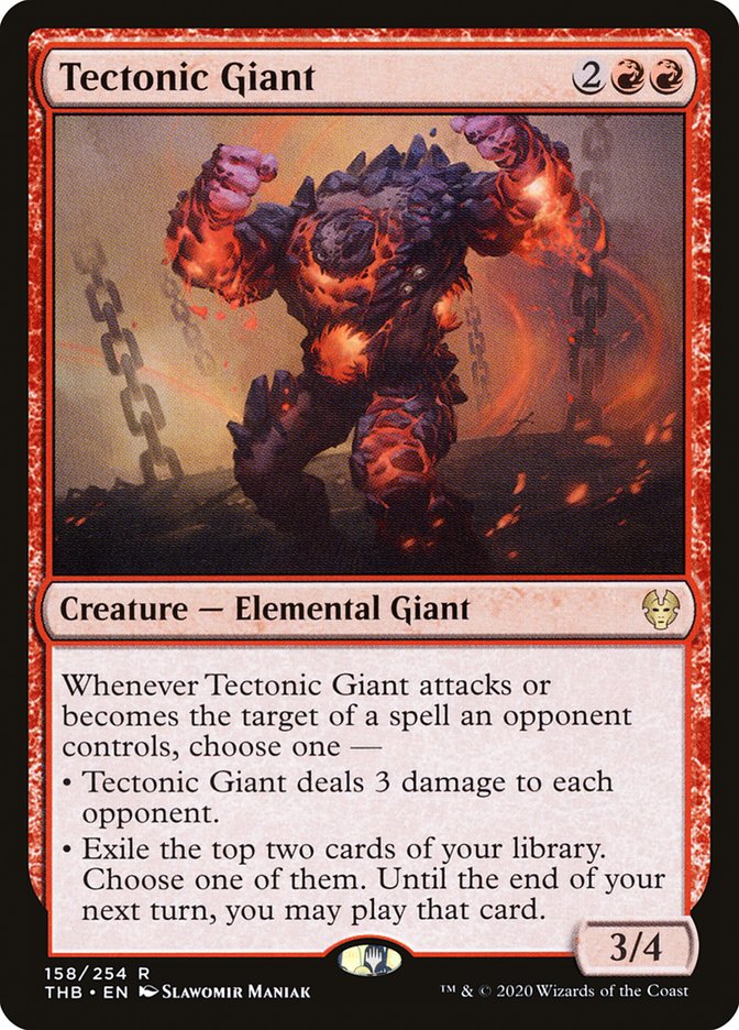 Tectonic Giant, Theros beyond death Card Art
