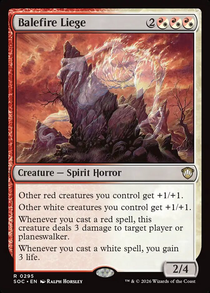 Balefire Liege, Secrets Of Strixhaven Commander Card Art