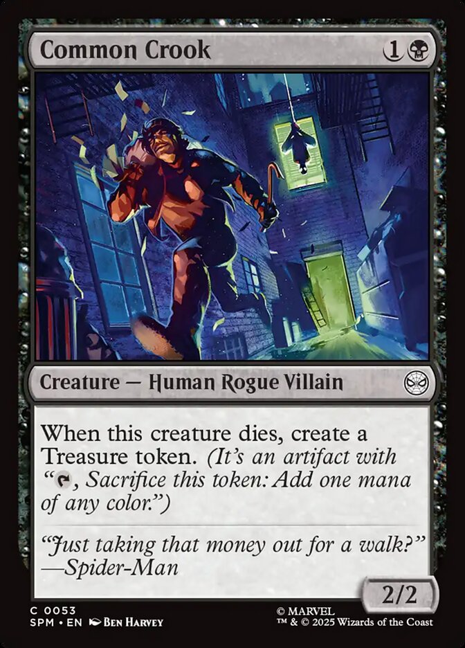 Common Crook, Marvel'S Spider-Man Card Art