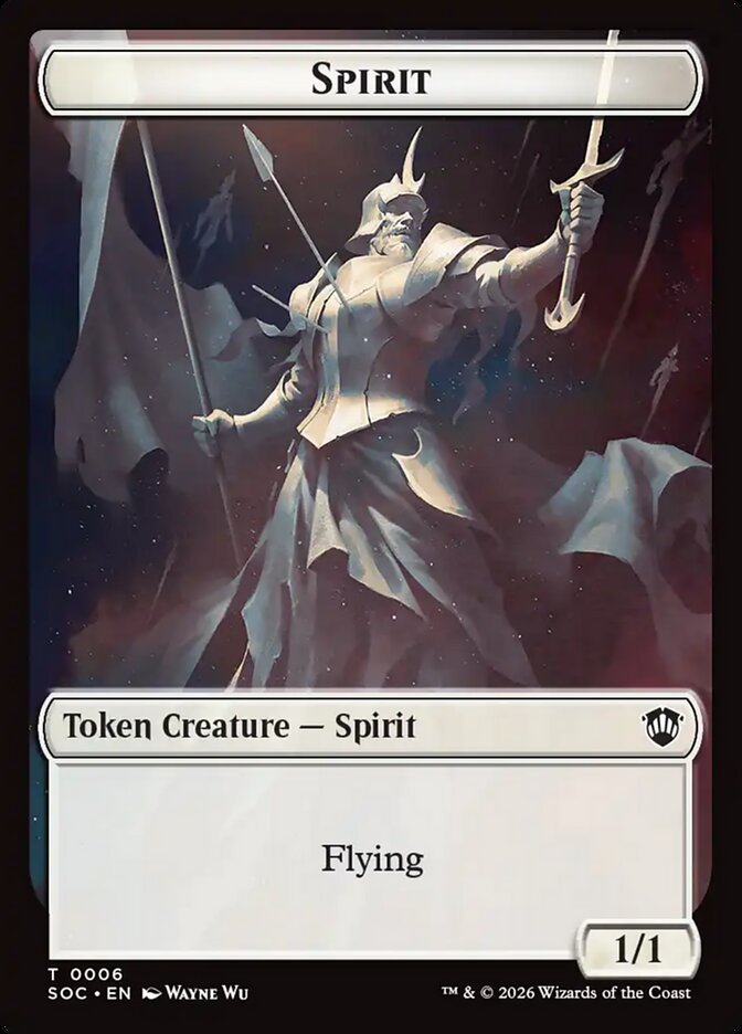 Spirit, Secrets Of Strixhaven Commander Tokens Card Art