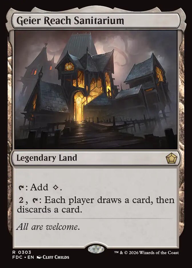 Geier Reach Sanitarium, Foundations Commander Card Art
