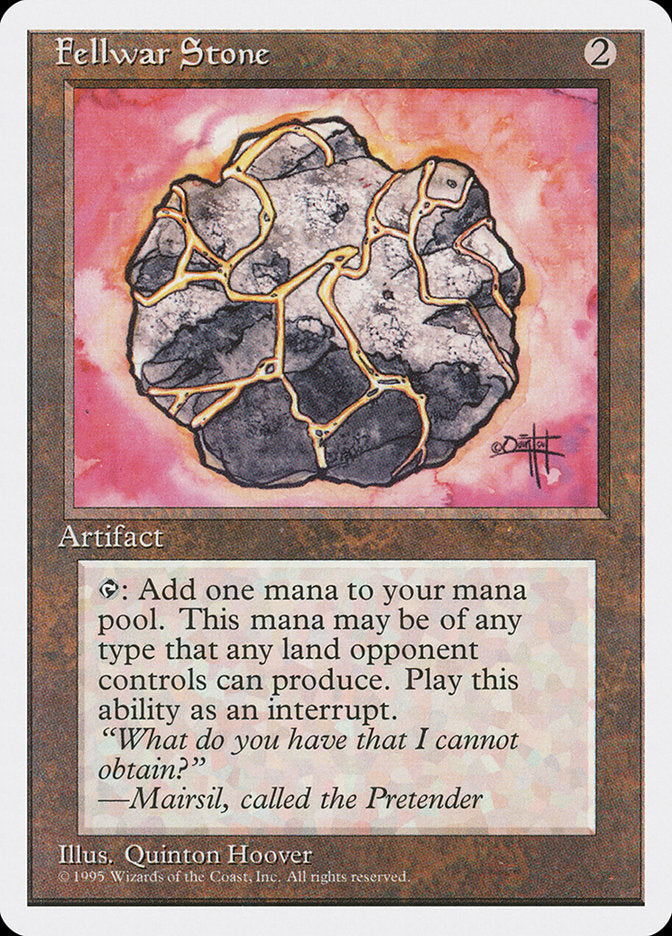 Fellwar Stone, Fourth edition Card Art