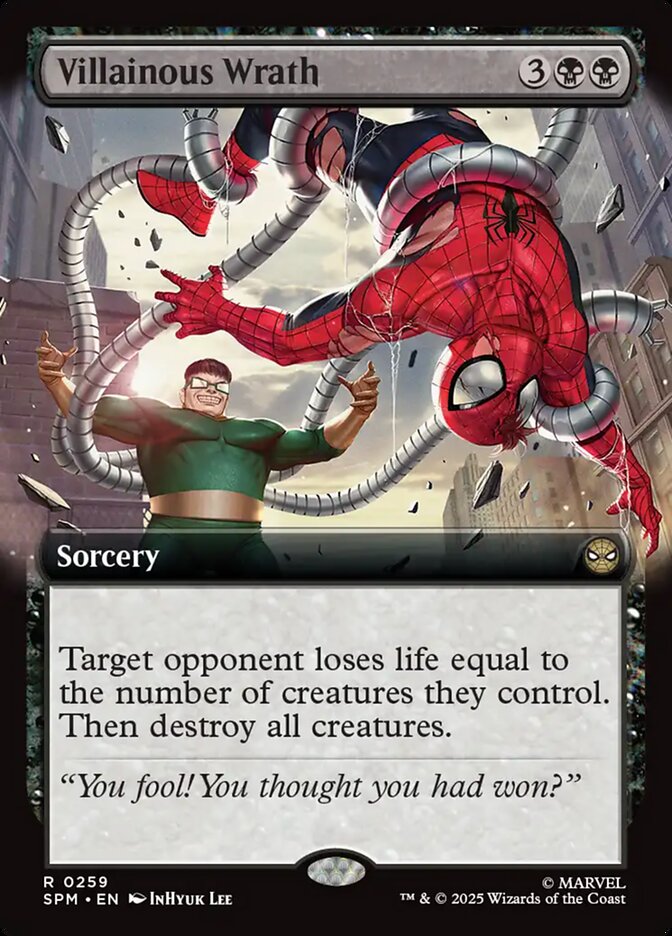 Villainous Wrath, Marvel'S Spider-Man Card Art