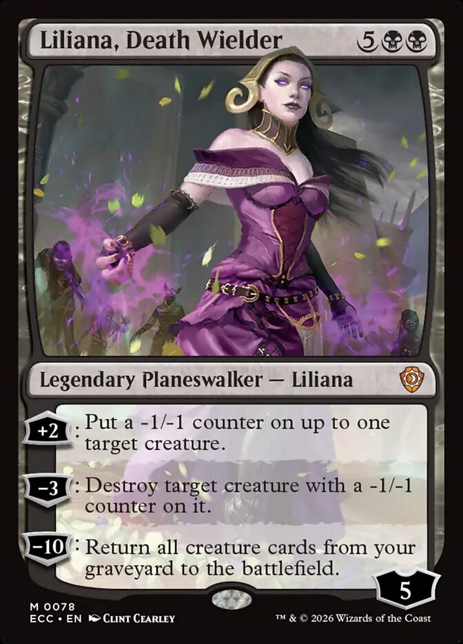 Liliana, Death Wielder, Lorwyn Eclipsed Commander Card Art