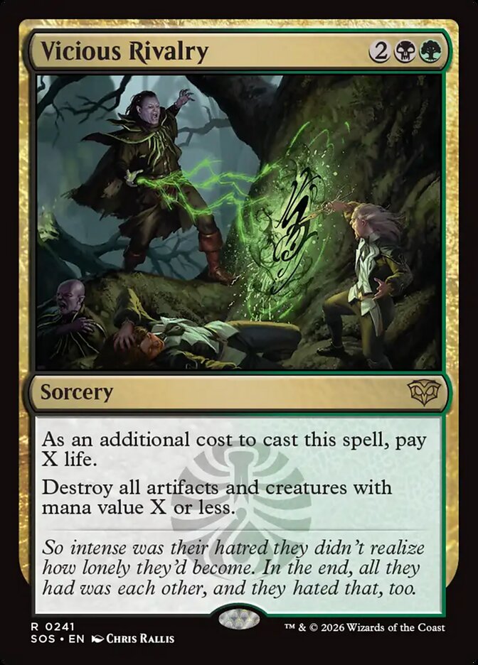 Vicious Rivalry, Secrets Of Strixhaven Card Art
