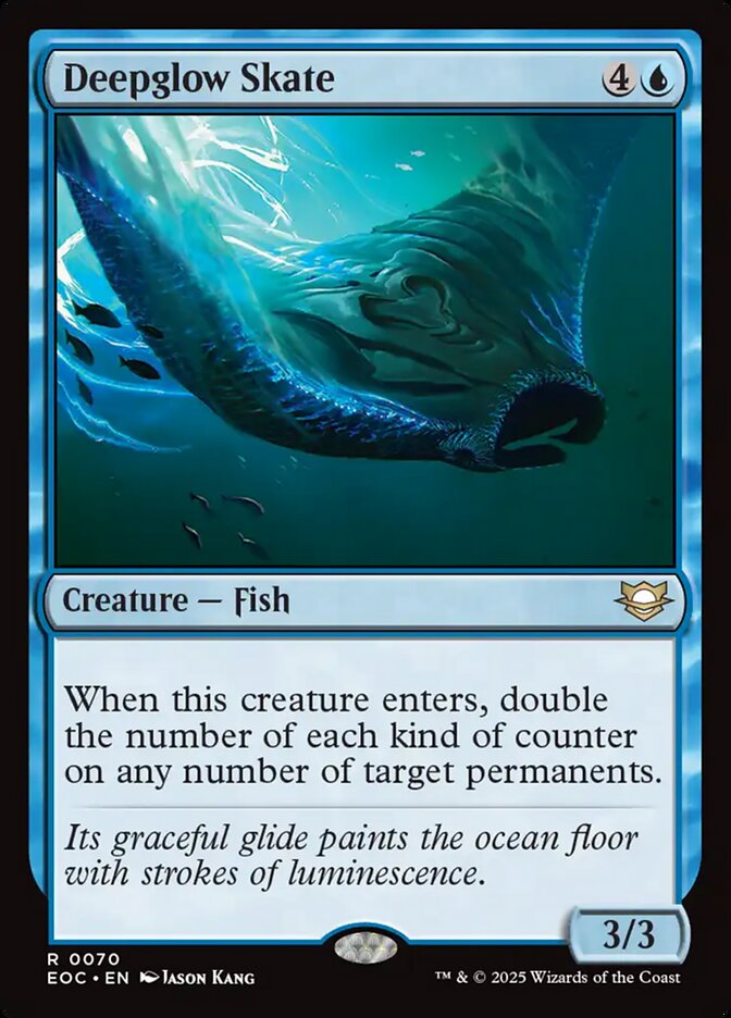 Deepglow Skate, Edge Of Eternities Commander Card Art