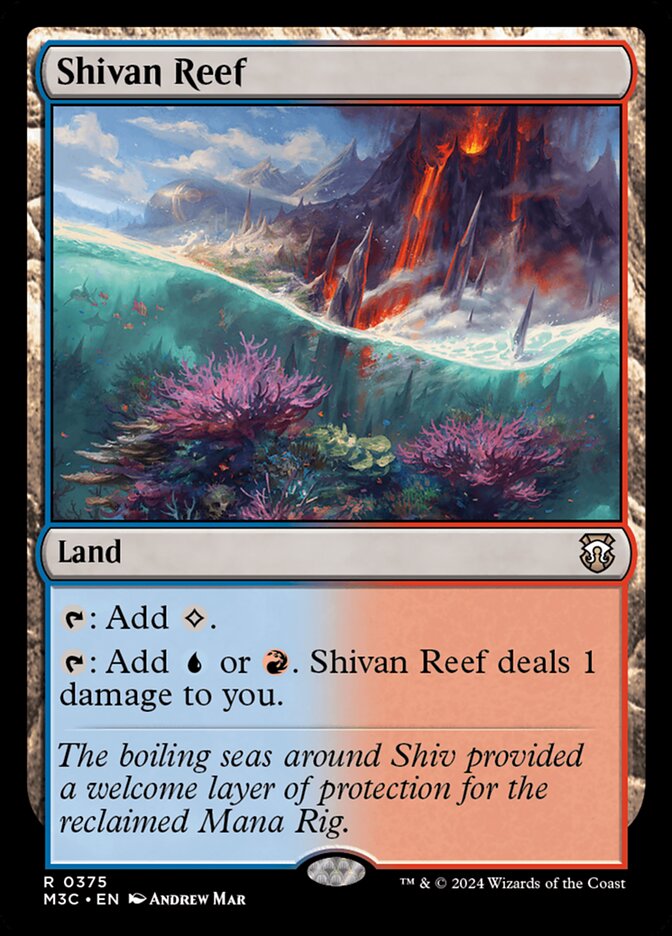 Shivan Reef, Modern horizons 3 commander Card Art
