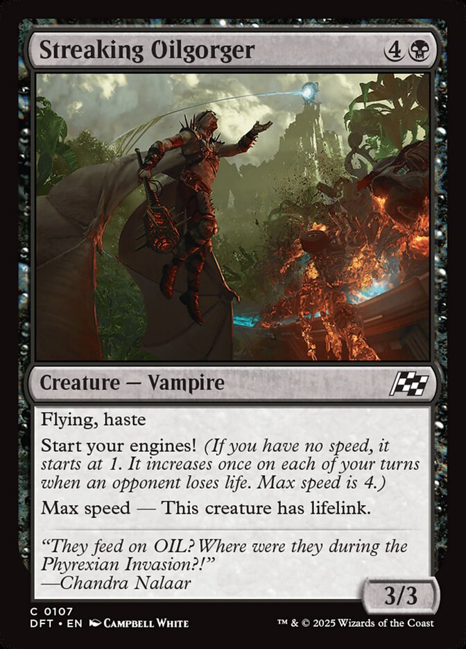 Streaking Oilgorger, Aetherdrift Card Art
