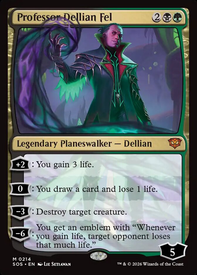 Professor Dellian Fel, Secrets Of Strixhaven Card Art