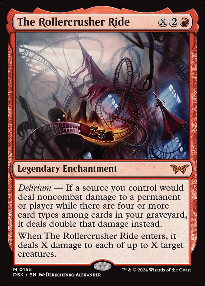 The Rollercrusher Ride, Duskmourn: House Of Horror Card Art