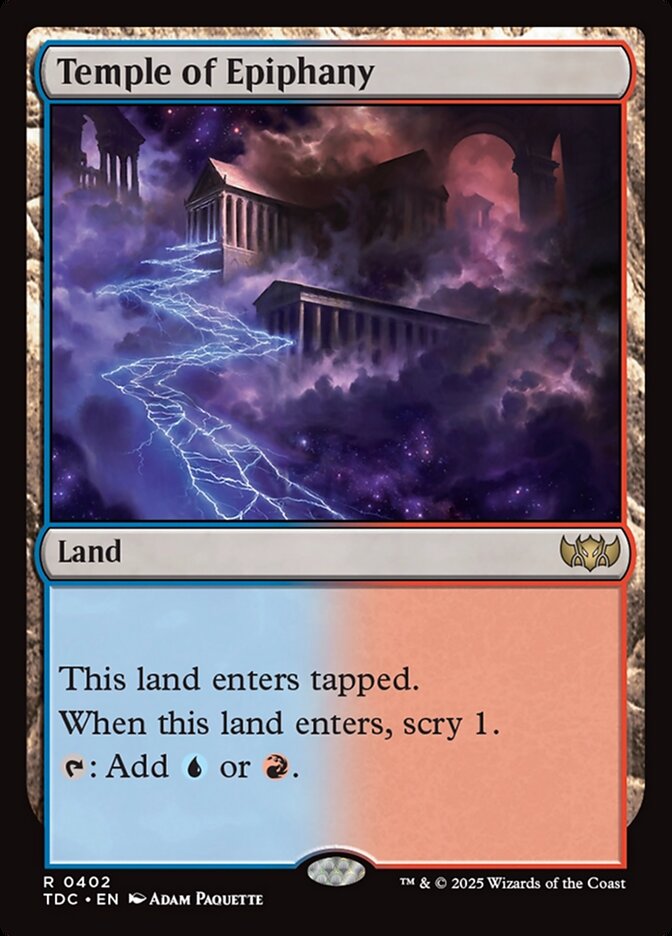 Temple of Epiphany, Tarkir: Dragonstorm Commander Card Art